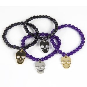 by-matemonsac-bracelets-vanite-dore-argent-perles-noires-violettes-ensemble