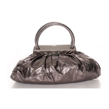 Sonia Rykiel sac cuir métallisé vintage