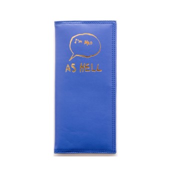 Klein blue leather wallet designer Paris House