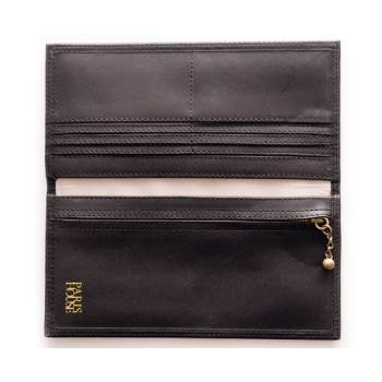 Portefeuille cuir noir Paris House