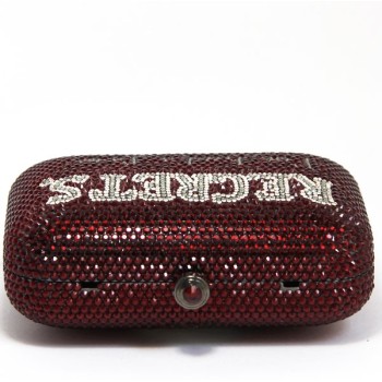 Minaudière strass rouge