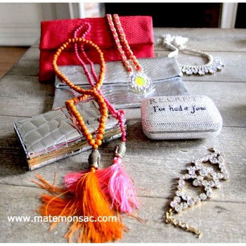 Minaudière strass cristal