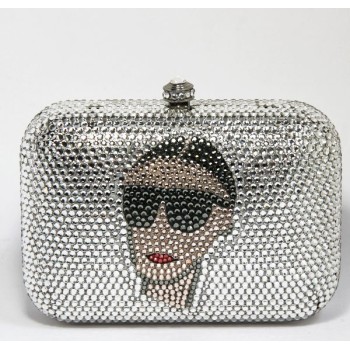 Minaudière strass cristal