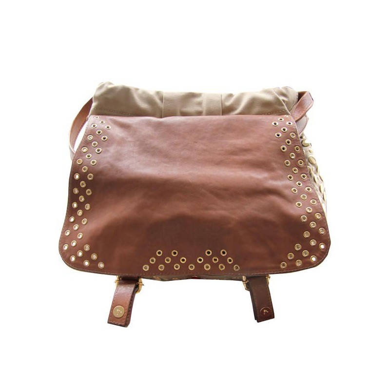 Casual chic beige vintage Sonia Rykiel satchel