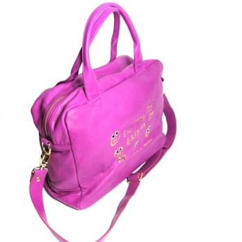 Sac 24 heures paris house cuir rose