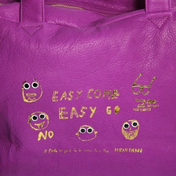 Sac 24 heures paris house cuir rose