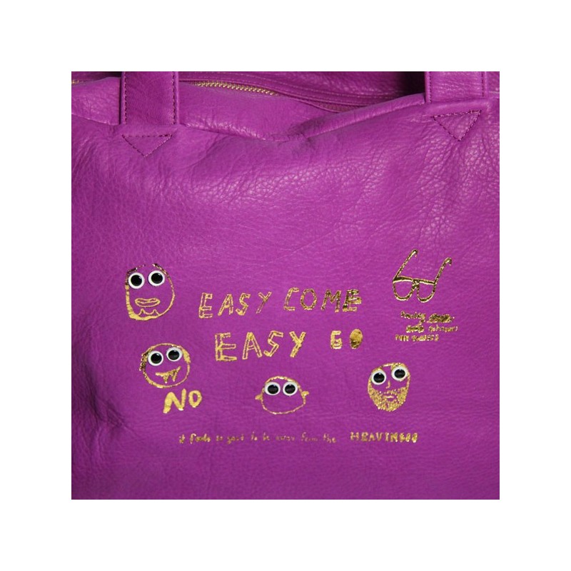 Sac 24 heures paris house cuir rose