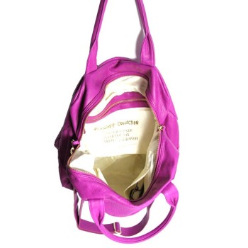 Sac 24 heures paris house cuir rose doublure