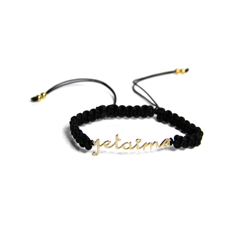 bracelet je t aime dore