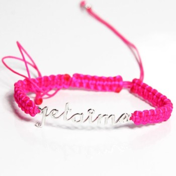 Bracelet "Je t'aime" Argent