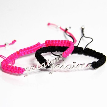 Bracelet "Je t'aime" Argent