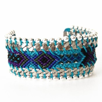 Bracelet brésilien Turquoise et marine
