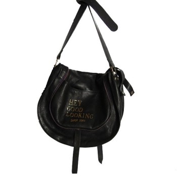 Paris House Besace Magnetic en cuir Noir