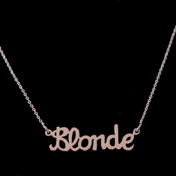 Blonde Necklace pink gold