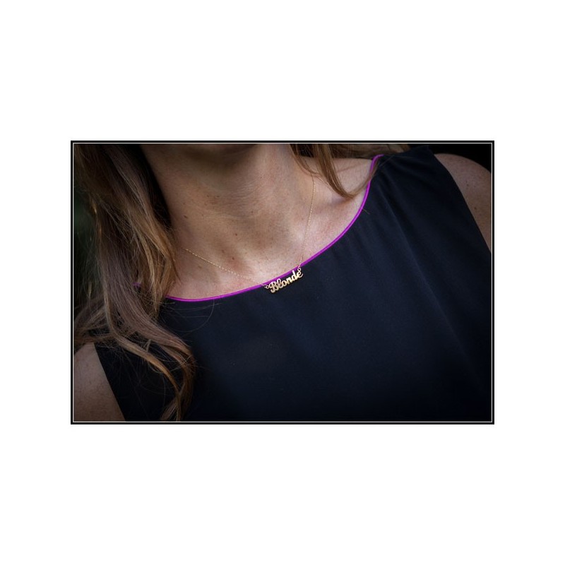 Blonde Necklace pink gold