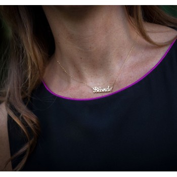 Blonde Necklace pink gold