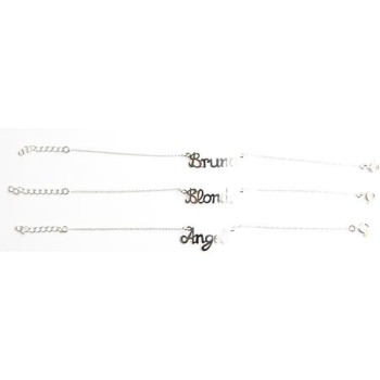 Bracelet message plaqué argent