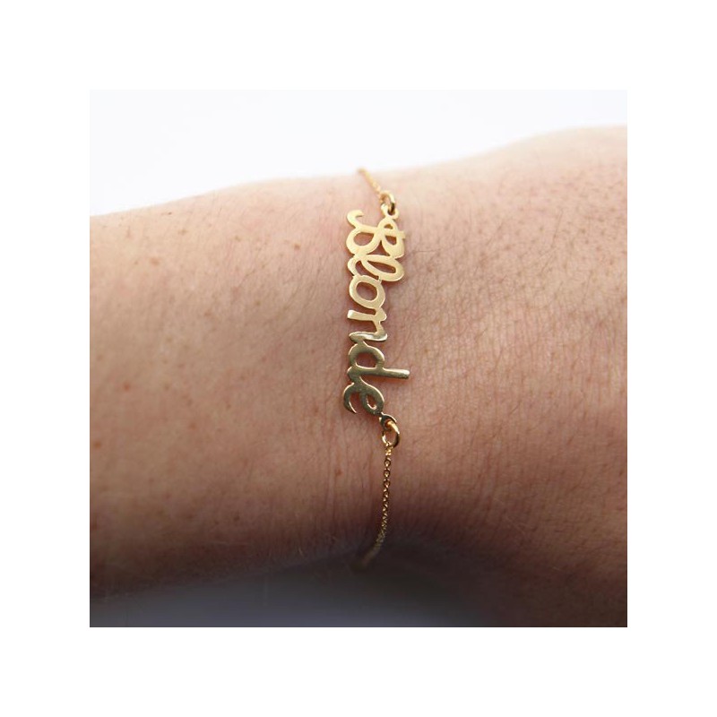 Bracelet "Blonde" plaqué or