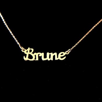 Collier Brune Or