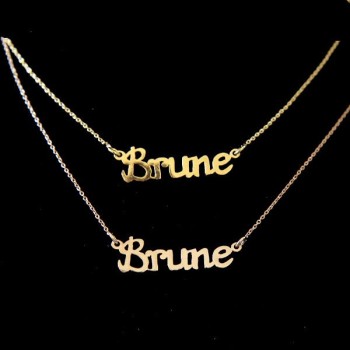 Collier Brune Or