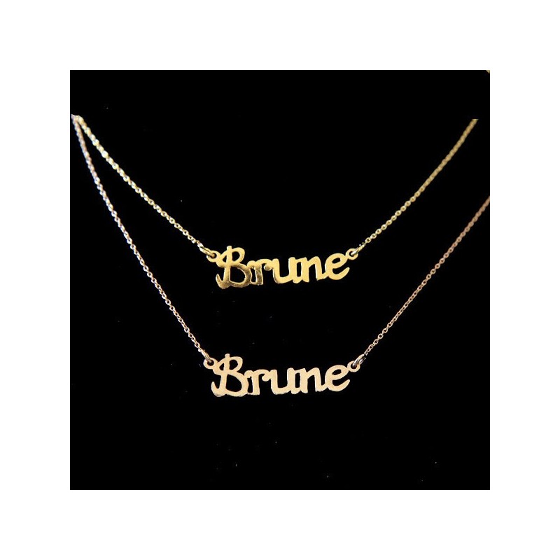 Collier Brune Or made in paris