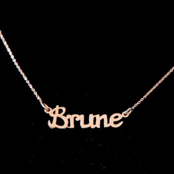 "Brune" pink gold Necklace