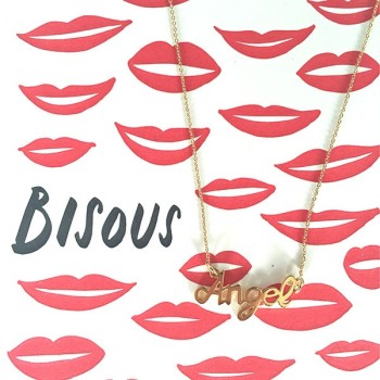 Angel gold necklace made in paris