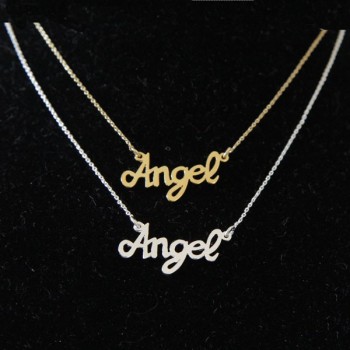 collier angel plaque or bijou createur