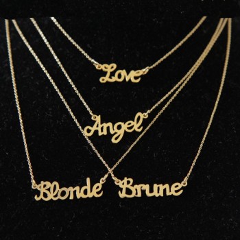 Angel gold necklace