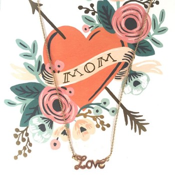 Collier Love Or Jaune