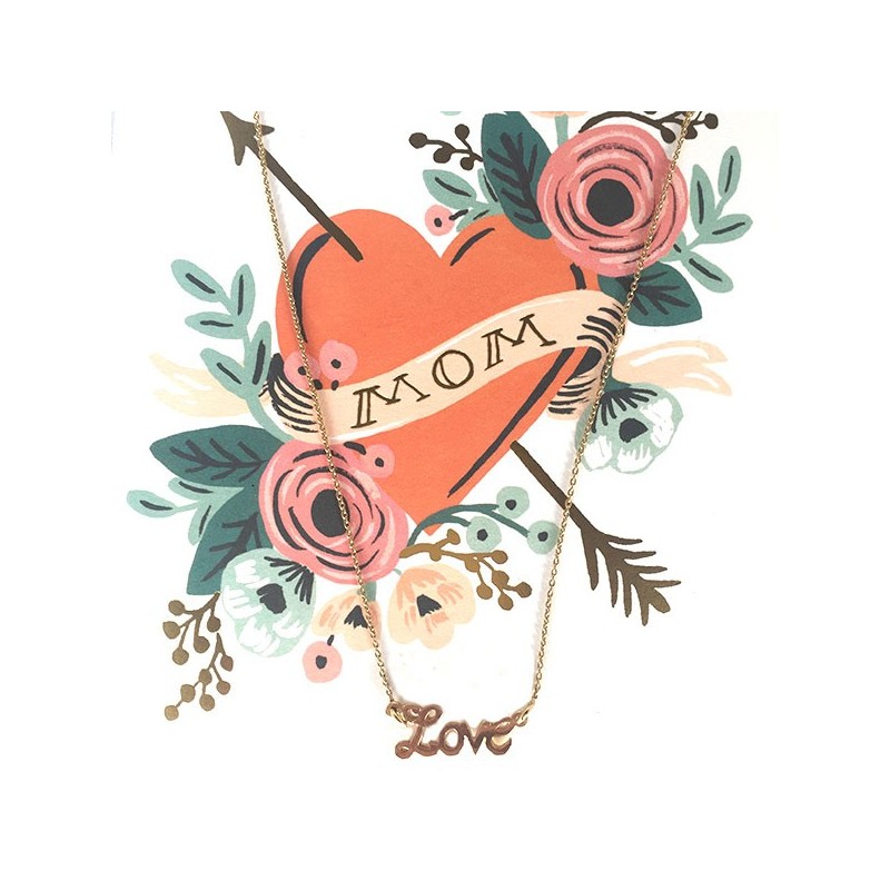 Collier Love Or Jaune