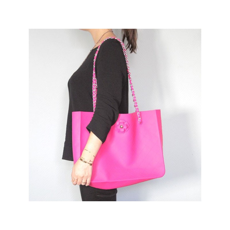 fuchsia Shopping bag