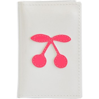 Porte-Cartes blanc et rose fluo