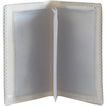 White vinyl card holder by Anne-Charlotte Goutal