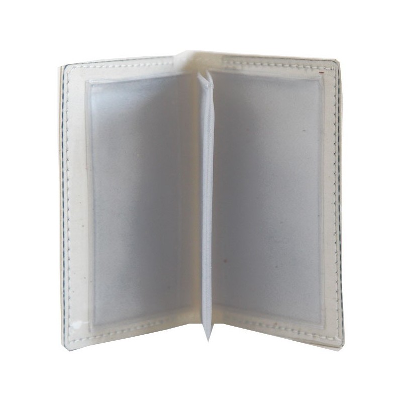 White vinyl card holder by Anne-Charlotte Goutal