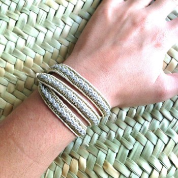 bracelet wrap nakamol argent
