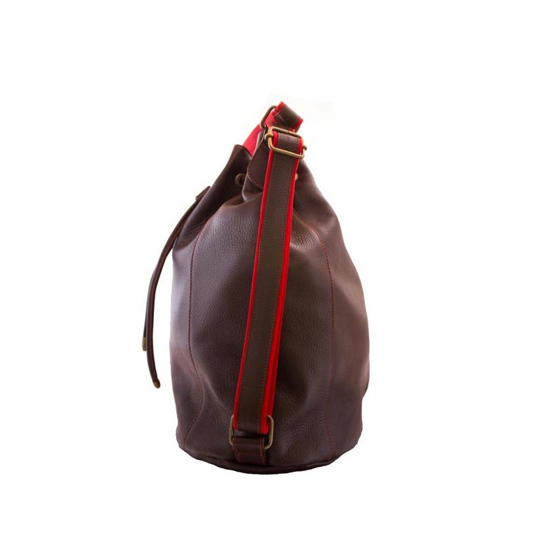 Louise et Gab Sac Seau transformable cuir