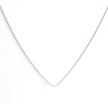 Chaine en perles en argent - 90 cm