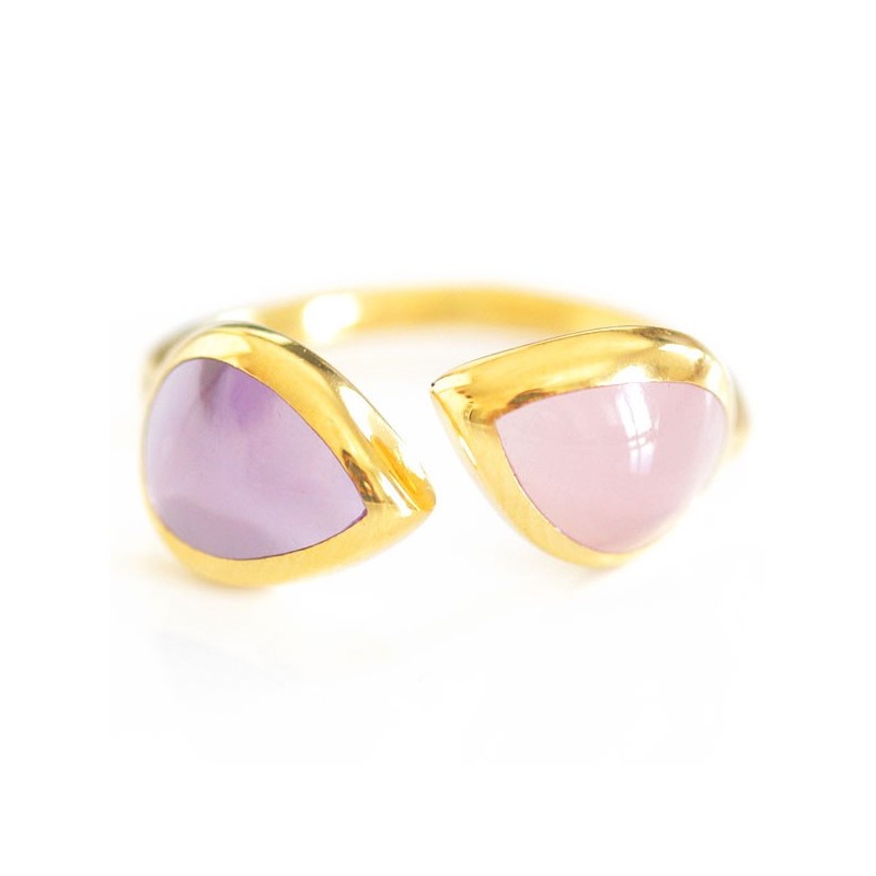 bague lucas jack london resine lilas