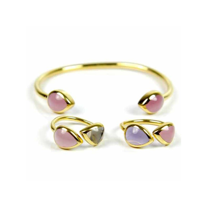 bague lucas jack london resine lilas