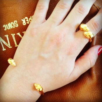 Lucas Jack London Vanity Gold Ring