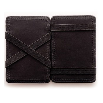 Paris House Card Holder black leather