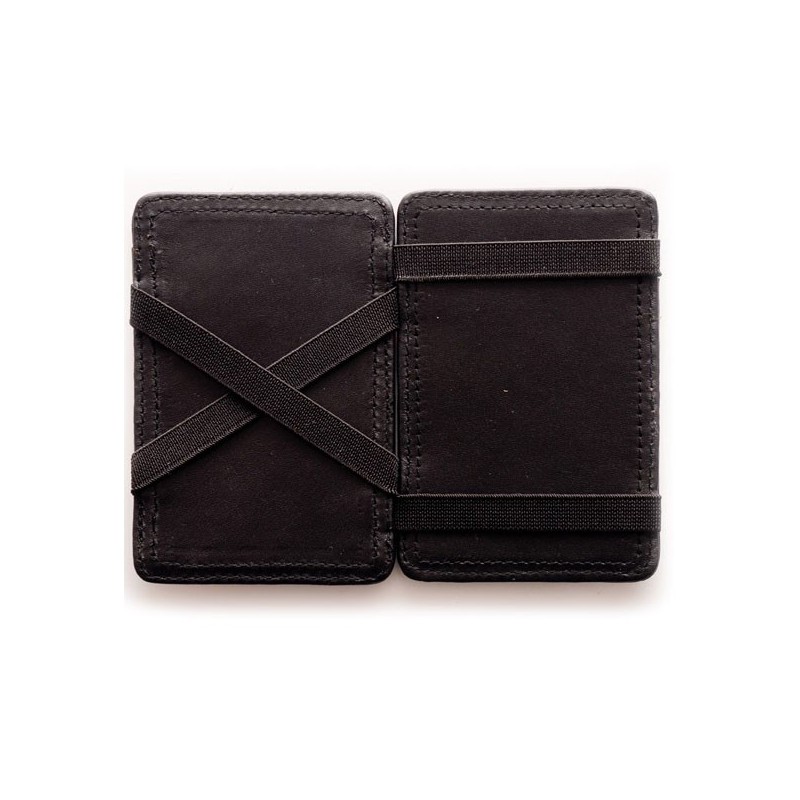 Paris House Card Holder black leather