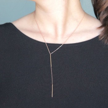 Collier Tube Or rose