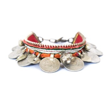 Green Kuchi bracelet ethnic handmade jewelry