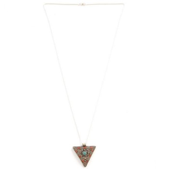 Pendentif Cornaline et Turquoise