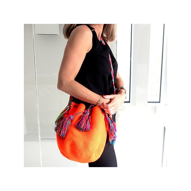 orange Mochila Bag