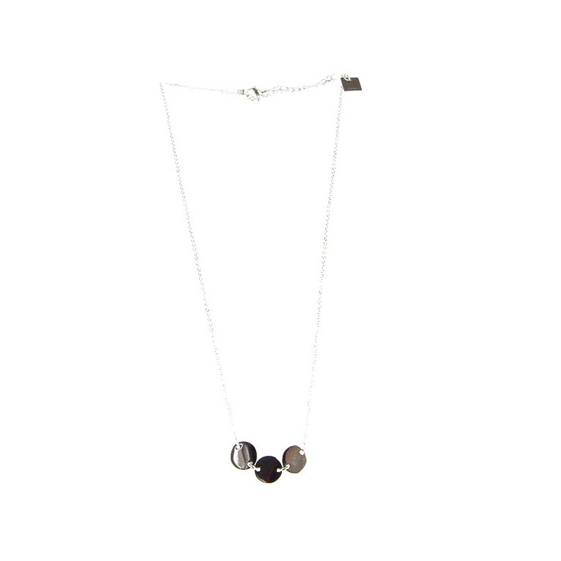 Collier Pastilles Argent