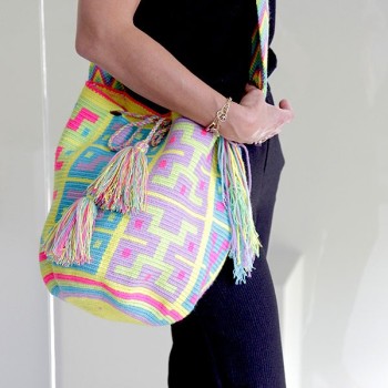 Sac Mochila Pastel porté