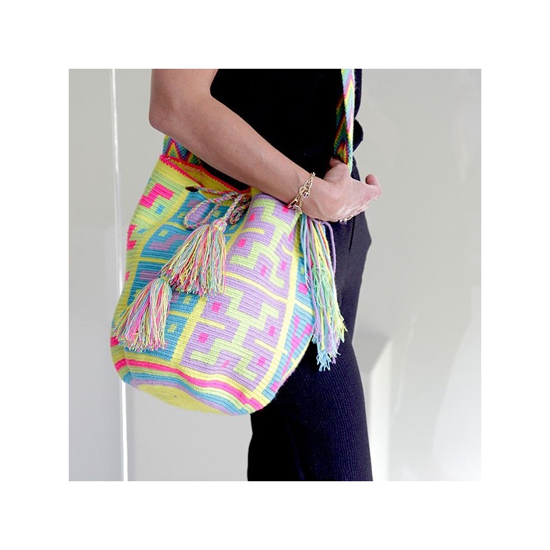 Sac Mochila Pastel porté